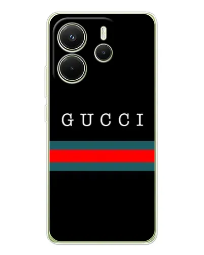 Чохол для Xiaomi Redmi Note 14 4G (EU) з картинкою «Gucci — червоний пояс» Чохол для Xiaomi Redmi Note 14 4G (EU) з картинкою «Gucci — червоний пояс»