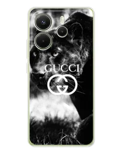 Чехол для Xiaomi Redmi Note 14 4G (EU) с картинкой «Gucci — дикая природа»