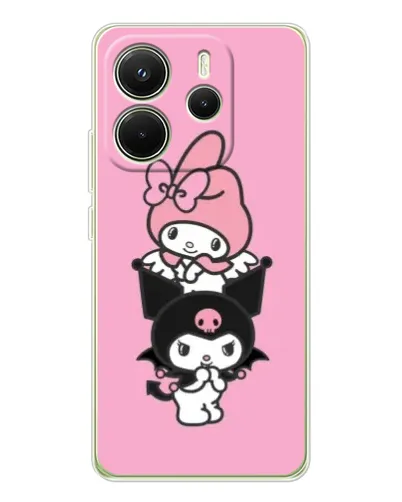 Чохол для Xiaomi Redmi Note 14 4G (EU) з картинкою «My Melody та Kuromi»