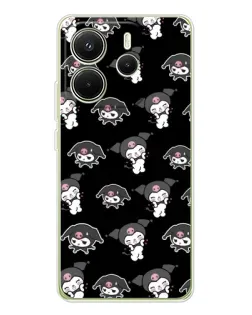 Чохол для Xiaomi Redmi Note 14 4G (EU) з картинкою «Чорний паттерн Kuromi» Чохол для Xiaomi Redmi Note 14 4G (EU) з картинкою «Чорний паттерн Kuromi»