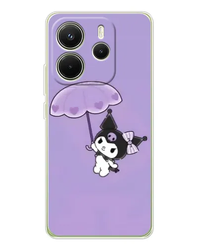 Чохол для Xiaomi Redmi Note 14 4G (EU) з картинкою «Kuromi з парасолькою»