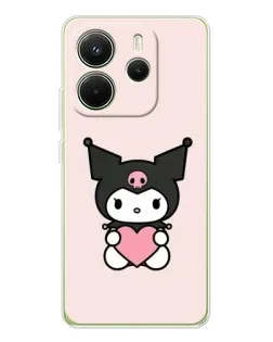 Чохол для Xiaomi Redmi Note 14 4G (EU) з картинкою «Kuromi та серце» Чохол для Xiaomi Redmi Note 14 4G (EU) з картинкою «Kuromi та серце»
