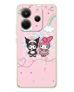 Чохол для Xiaomi Redmi Note 14 4G (EU) з картинкою «My Melody та Kuromi» Чохол для Xiaomi Redmi Note 14 4G (EU) з картинкою «My Melody та Kuromi»
