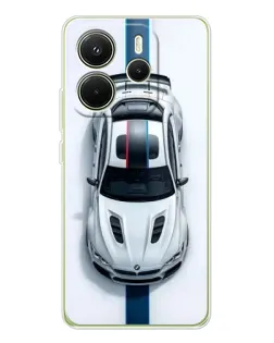 Чехол для Xiaomi Redmi Note 14 4G (EU) с картинкой «Вид сверху — BMW M»