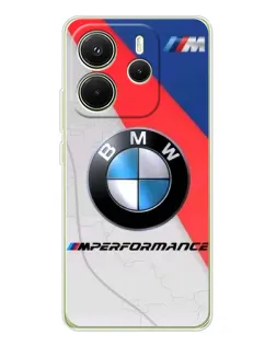 Чехол для Xiaomi Redmi Note 14 4G (EU) с картинкой «BMW Performance стиль»