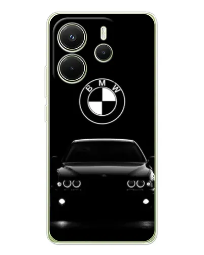 Чехол для Xiaomi Redmi Note 14 4G (EU) с картинкой «BMW — взгляд из темноты»