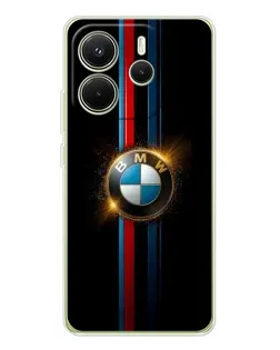 Чехол для Xiaomi Redmi Note 14 4G (EU) с картинкой «BMW M-Power неон»