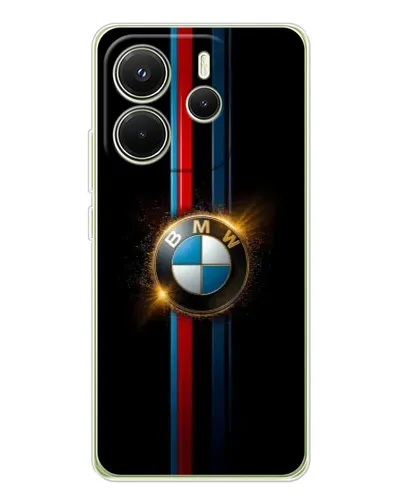 Чехол для Xiaomi Redmi Note 14 4G (EU) с картинкой «BMW M-Power неон»