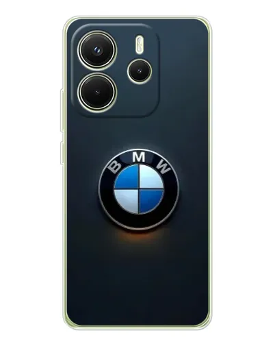 Чехол для Xiaomi Redmi Note 14 4G (EU) с картинкой «Логотип BMW — минимализм»