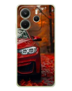 Чехол для Xiaomi Redmi Note 14 4G (EU) с картинкой «Осенняя BMW M4»