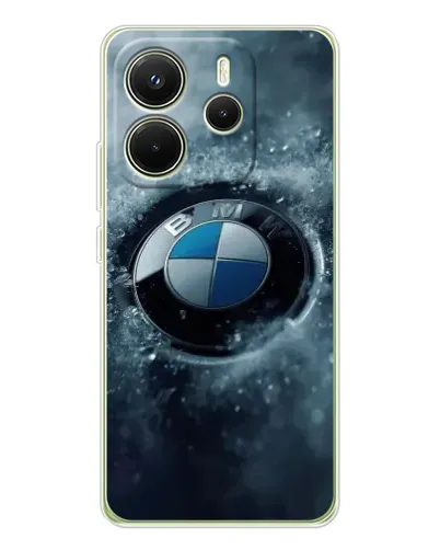 Чехол для Xiaomi Redmi Note 14 4G (EU) с картинкой «Логотип BMW — лед» Чехол для Xiaomi Redmi Note 14 4G (EU) с картинкой «Логотип BMW — лед»