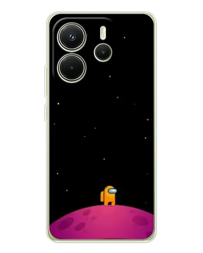 Чехол для Xiaomi Redmi Note 14 4G (EU) с картинкой «Одинокий герой на планете»