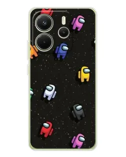 Чехол для Xiaomi Redmi Note 14 4G (EU) с картинкой «Космический паттерн Among Us» Чехол для Xiaomi Redmi Note 14 4G (EU) с картинкой «Космический паттерн Among Us»