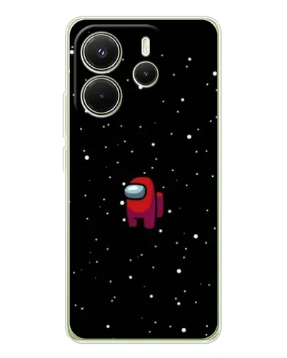 Чехол для Xiaomi Redmi Note 14 4G (EU) с картинкой «Красный Among Us»