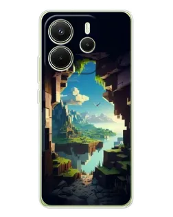 Чехол для Xiaomi Redmi Note 14 4G (EU) с картинкой «Вид из пещеры»
