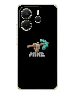 Чехол для Xiaomi Redmi Note 14 4G (EU) с картинкой «Алмазная кирка»
