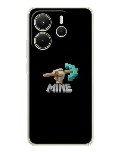 Чехол для Xiaomi Redmi Note 14 4G (EU) с картинкой «Алмазная кирка»