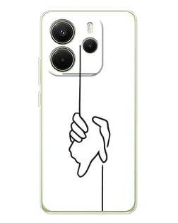 Чохол для Xiaomi Redmi Note 14 4G (EU) з картинкою «Рука тримає»