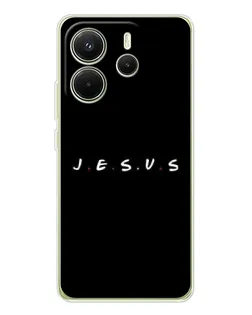Чехол для Xiaomi Redmi Note 14 4G (EU) с картинкой «Точки веры J.E.S.U.S.»