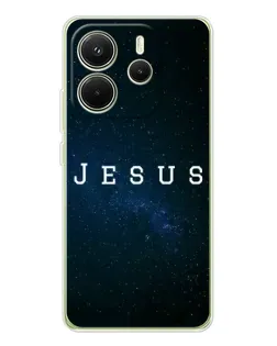 Чехол для Xiaomi Redmi Note 14 4G (EU) с картинкой «Звездное небо Jesus»