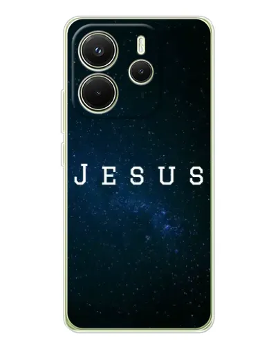 Чехол для Xiaomi Redmi Note 14 4G (EU) с картинкой «Звездное небо Jesus»