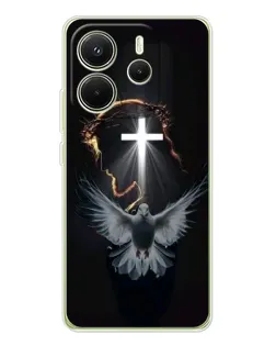 Чехол для Xiaomi Redmi Note 14 4G (EU) с картинкой «Голубь и Свет»