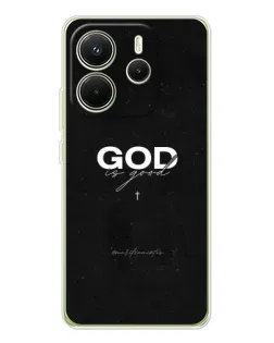 Чехол для Xiaomi Redmi Note 14 4G (EU) с картинкой «GOD — Бог над всем»