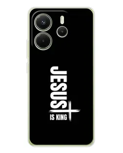Чехол для Xiaomi Redmi Note 14 4G (EU) с картинкой «Вертикаль веры Jesus»