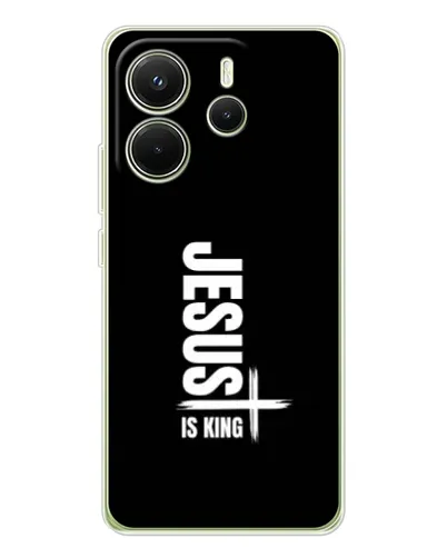 Чехол для Xiaomi Redmi Note 14 4G (EU) с картинкой «Вертикаль веры Jesus»