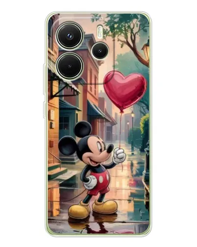 Чехол для Xiaomi Redmi Note 14 4G (EU) с картинкой «Микки и шарик-сердце» Чехол для Xiaomi Redmi Note 14 4G (EU) с картинкой «Микки и шарик-сердце»
