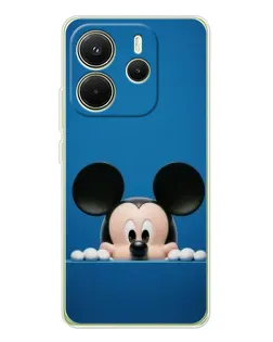 Чехол для Xiaomi Redmi Note 14 4G (EU) с картинкой «Микки выглядывает» Чехол для Xiaomi Redmi Note 14 4G (EU) с картинкой «Микки выглядывает»