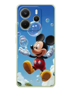 Чехол для Xiaomi Redmi Note 14 4G (EU) с картинкой «Mickey и мыльные пузыри» Чехол для Xiaomi Redmi Note 14 4G (EU) с картинкой «Mickey и мыльные пузыри»