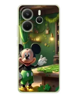 Чехол для Xiaomi Redmi Note 14 4G (EU) с картинкой «Микки в мастерской»
