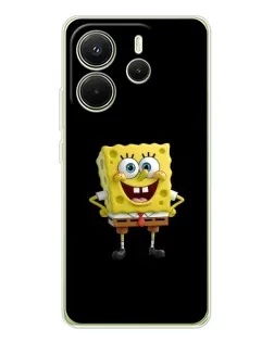 Чехол для Xiaomi Redmi Note 14 4G (EU) с картинкой «Классический Губка Боб»
