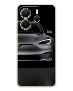 Чохол для Xiaomi Redmi Note 14 4G (EU) з картинкою «Tesla Model S Look»