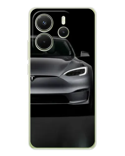Чехол для Xiaomi Redmi Note 14 4G (EU) с картинкой «Tesla Model S Look» Чехол для Xiaomi Redmi Note 14 4G (EU) с картинкой «Tesla Model S Look»