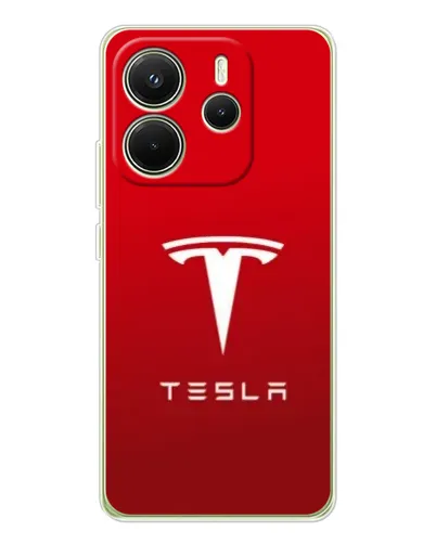 Чехол для Xiaomi Redmi Note 14 4G (EU) с картинкой «Tesla Red Classic» Чехол для Xiaomi Redmi Note 14 4G (EU) с картинкой «Tesla Red Classic»