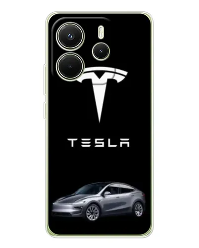 Чехол для Xiaomi Redmi Note 14 4G (EU) с картинкой «Tesla Model Y» Чехол для Xiaomi Redmi Note 14 4G (EU) с картинкой «Tesla Model Y»