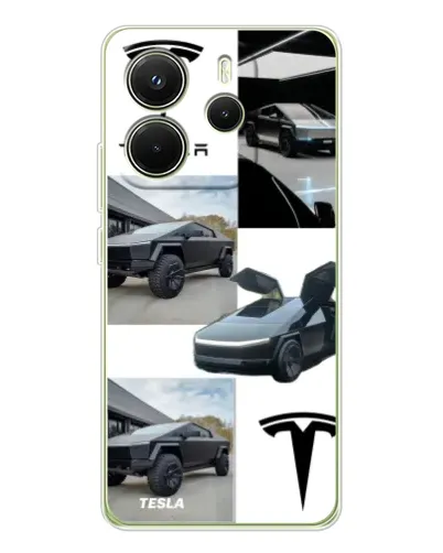 Чехол для Xiaomi Redmi Note 14 4G (EU) с картинкой «Коллаж Cybertruck Tesla» Чехол для Xiaomi Redmi Note 14 4G (EU) с картинкой «Коллаж Cybertruck Tesla»