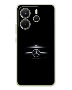 Чехол для Xiaomi Redmi Note 14 4G (EU) с картинкой «Mercedes — абстрактные линии»