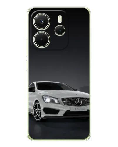 Чехол для Xiaomi Redmi Note 14 4G (EU) с картинкой «Mercedes AMG GT Silver»