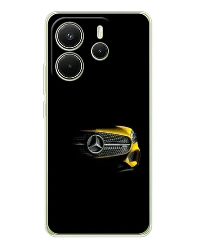 Чехол для Xiaomi Redmi Note 14 4G (EU) с картинкой «Mercedes — ретро стиль»