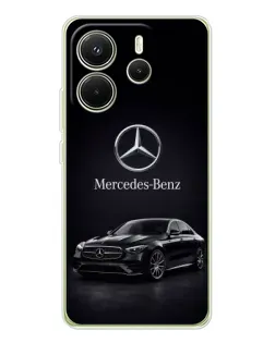Чехол для Xiaomi Redmi Note 14 4G (EU) с картинкой «Mercedes — решетка радиатора»