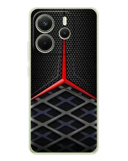 Чехол для Xiaomi Redmi Note 14 4G (EU) с картинкой «Mercedes Carbon Grid»