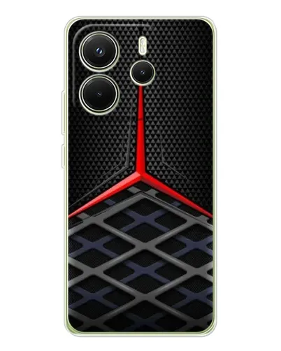 Чехол для Xiaomi Redmi Note 14 4G (EU) с картинкой «Mercedes Carbon Grid»
