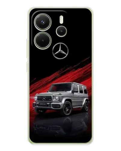 Чехол для Xiaomi Redmi Note 14 4G (EU) с картинкой «Mercedes G-Class красный»