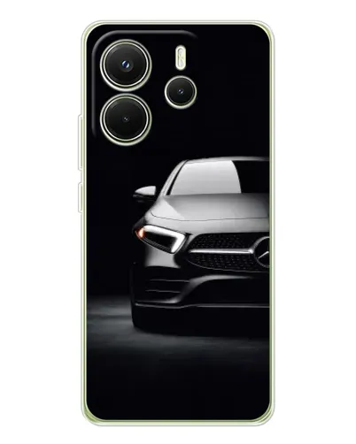 Чехол для Xiaomi Redmi Note 14 4G (EU) с картинкой «Свет фар Mercedes»