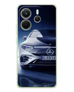 Чехол для Xiaomi Redmi Note 14 4G (EU) с картинкой «Mercedes EQ — будущее»