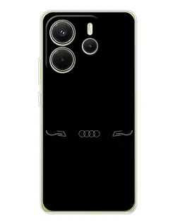 Чехол для Xiaomi Redmi Note 14 4G (EU) с картинкой «Audi — световой подпись»