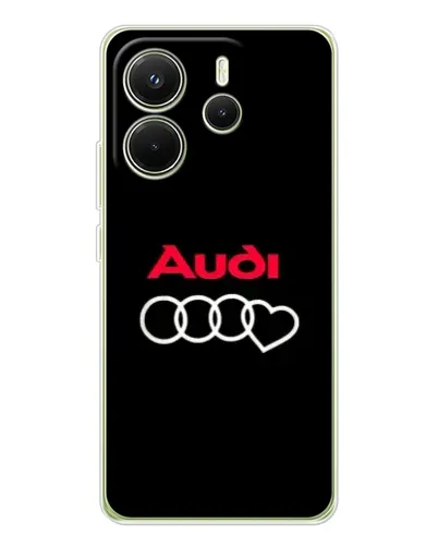 Чехол для Xiaomi Redmi Note 14 4G (EU) с картинкой «Логотип Audi Heart» Чехол для Xiaomi Redmi Note 14 4G (EU) с картинкой «Логотип Audi Heart»